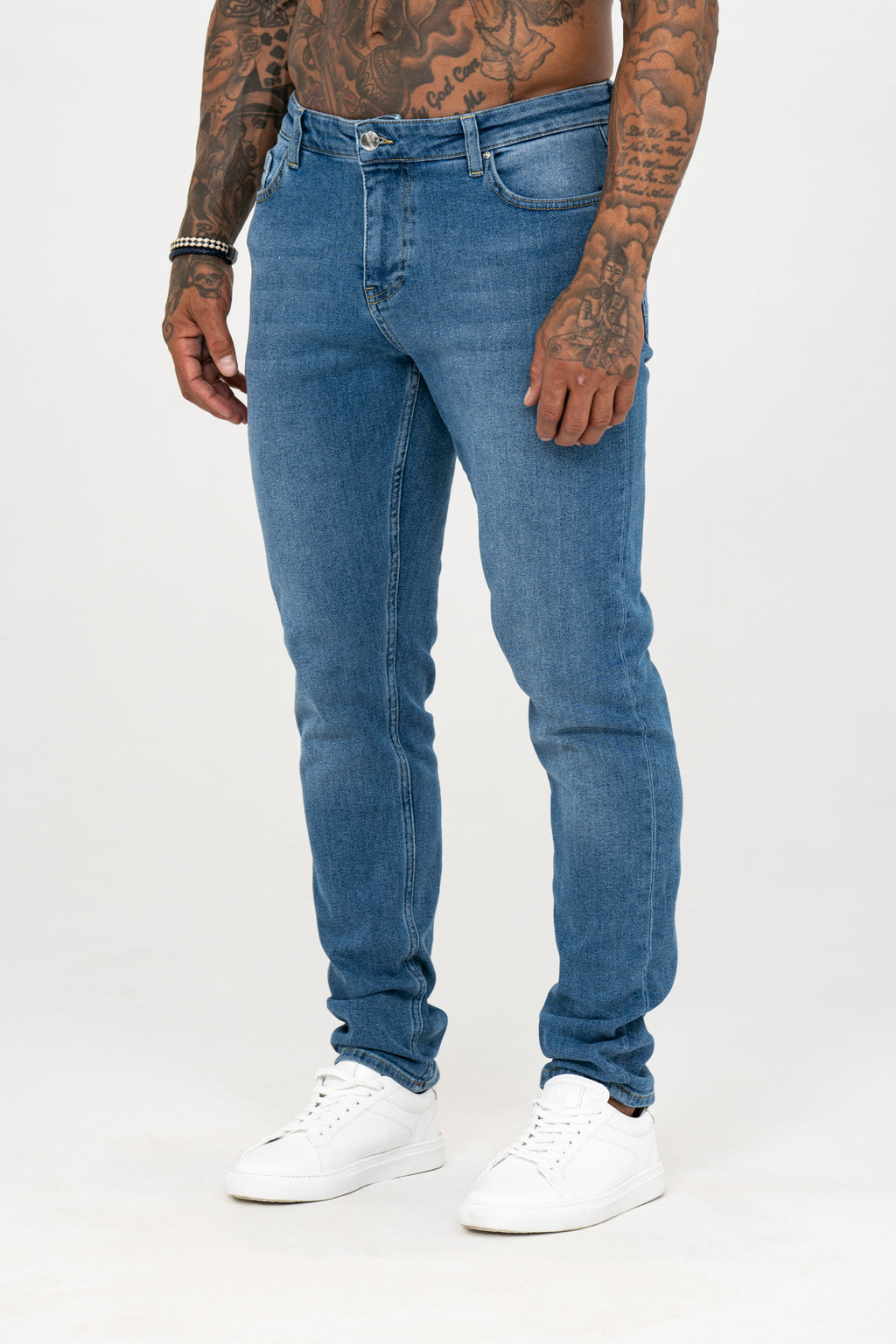 Slim Fit Jeans Washed -  Light Blue - Emolos