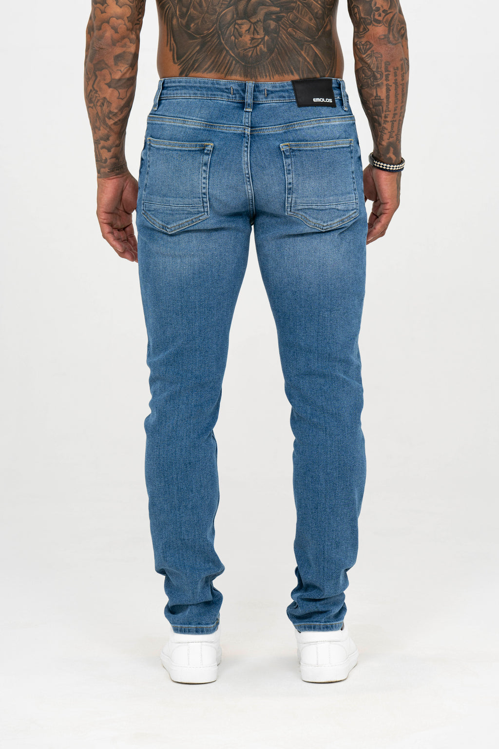 Slim Fit Jeans Washed -  Light Blue - Emolos