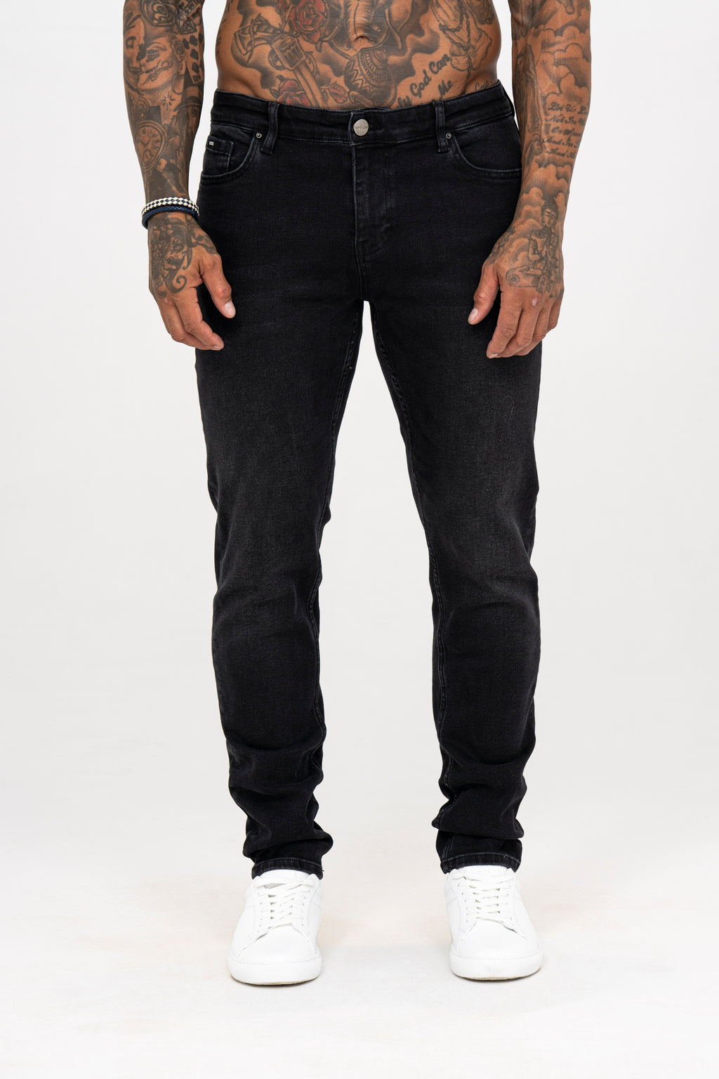Slim Fit Jeans Washed - Grey - Emolos