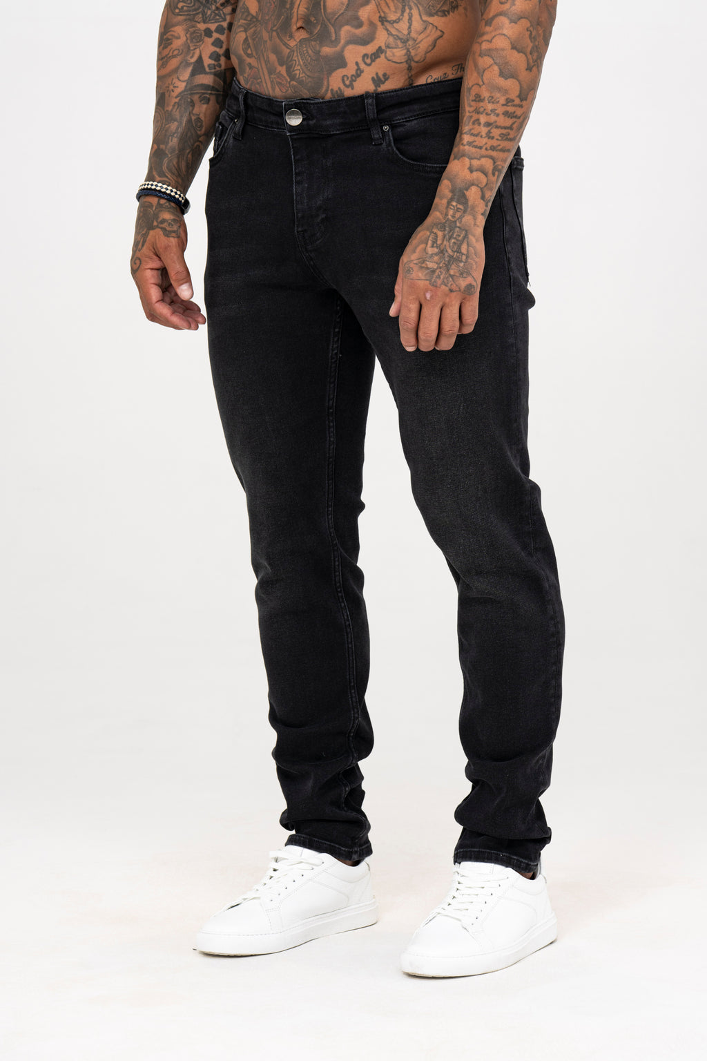Slim Fit Jeans Washed - Grey - Emolos