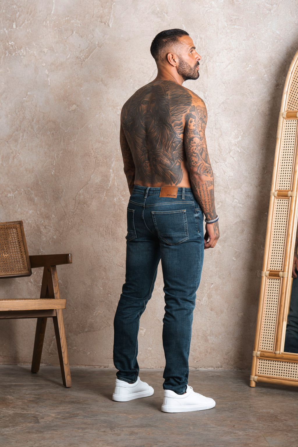 Slim Fit Jeans Washed -  Stone - Emolos