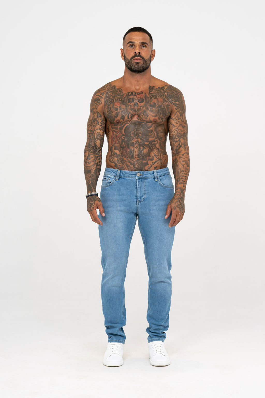 Slim Fit Jeans Washed -  Ice Blue - Emolos