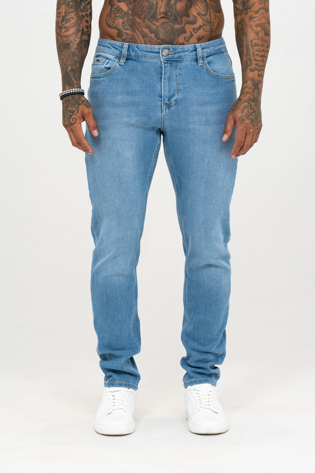 Slim Fit Jeans Washed -  Ice Blue - Emolos
