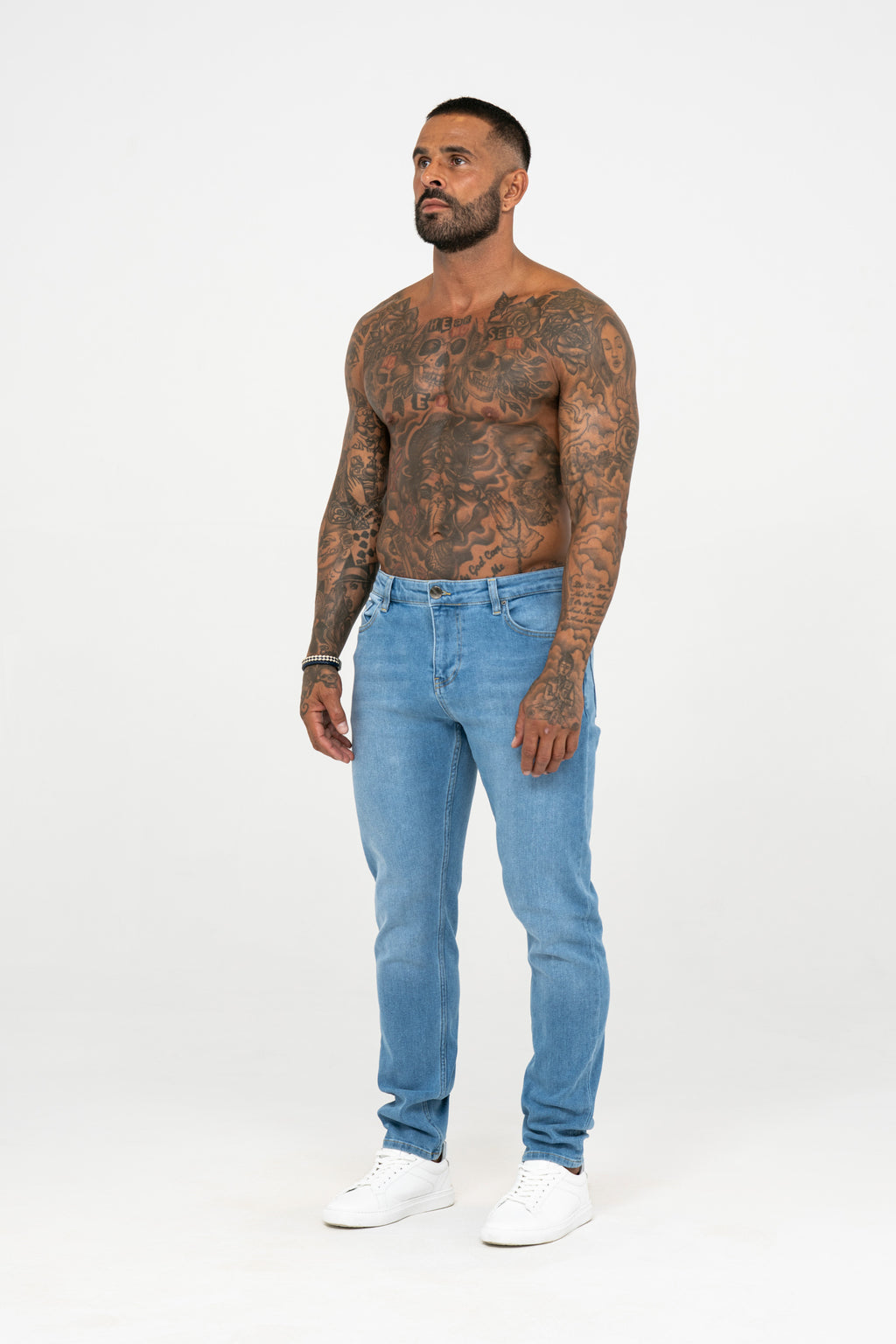 Slim Fit Jeans Washed -  Ice Blue - Emolos