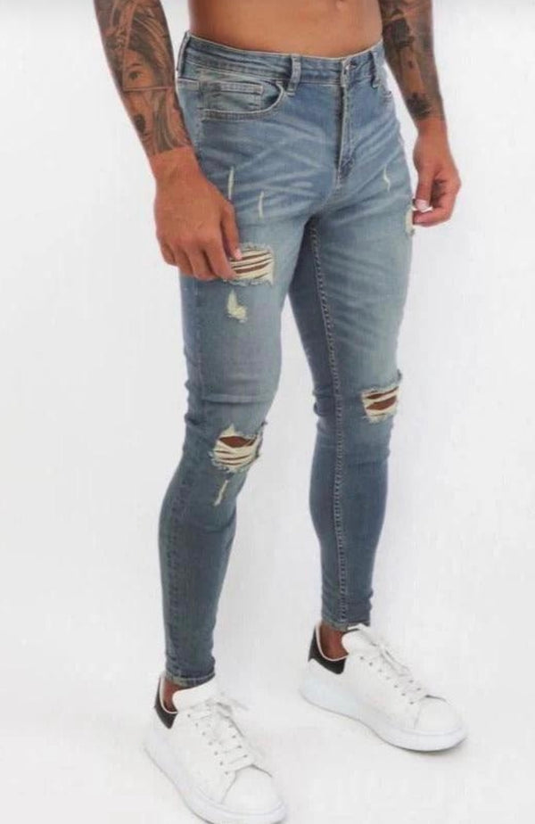 Spray on Jeans Tint Washed Ripped - Emolos