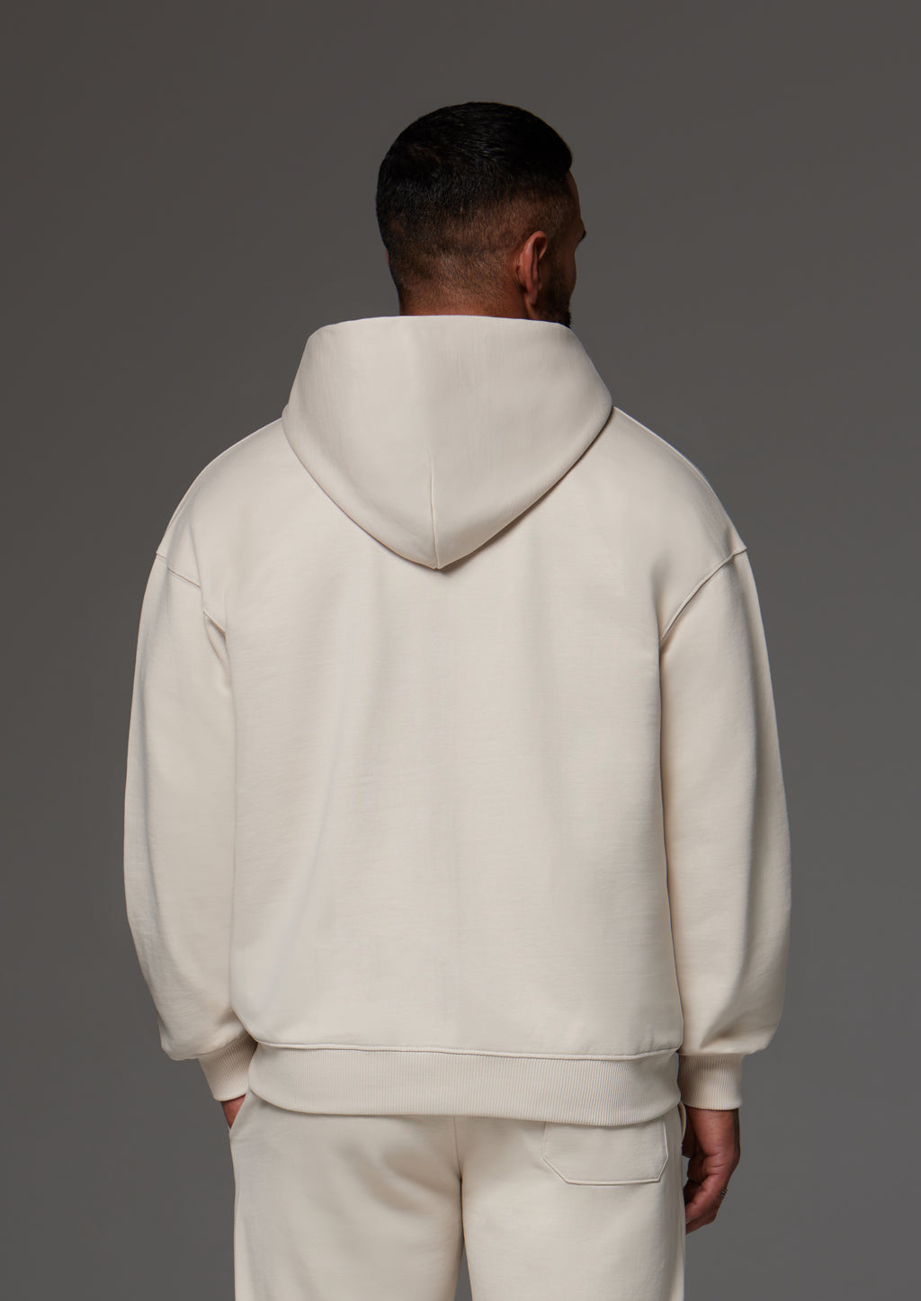 Craft Zip Up Hoodie Ecru