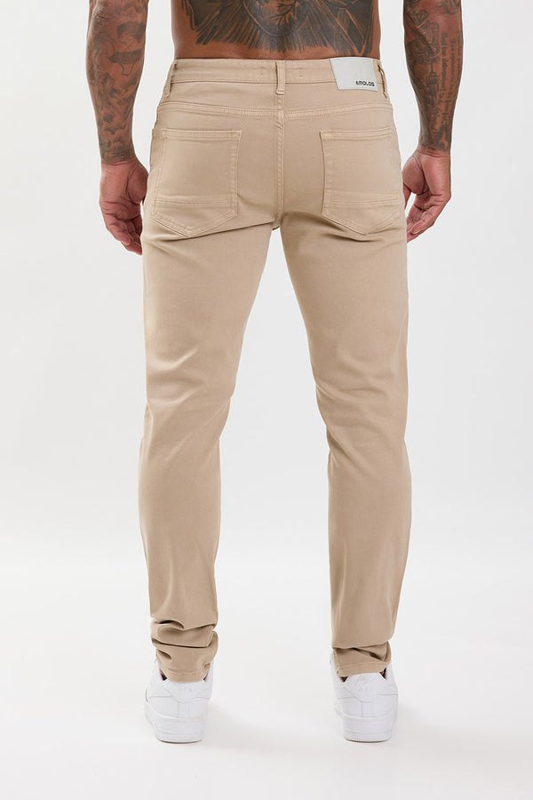 Slim Fit Jeans Beige - Emolos