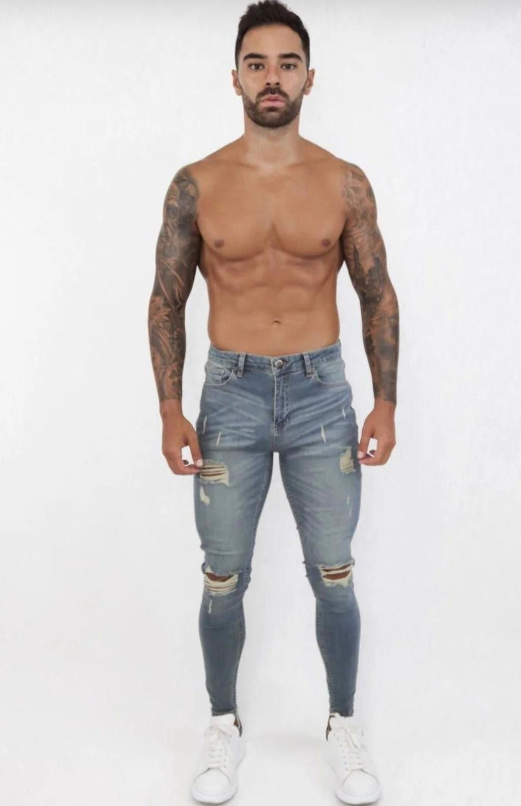 Spray on Jeans Tint Washed Ripped - Emolos