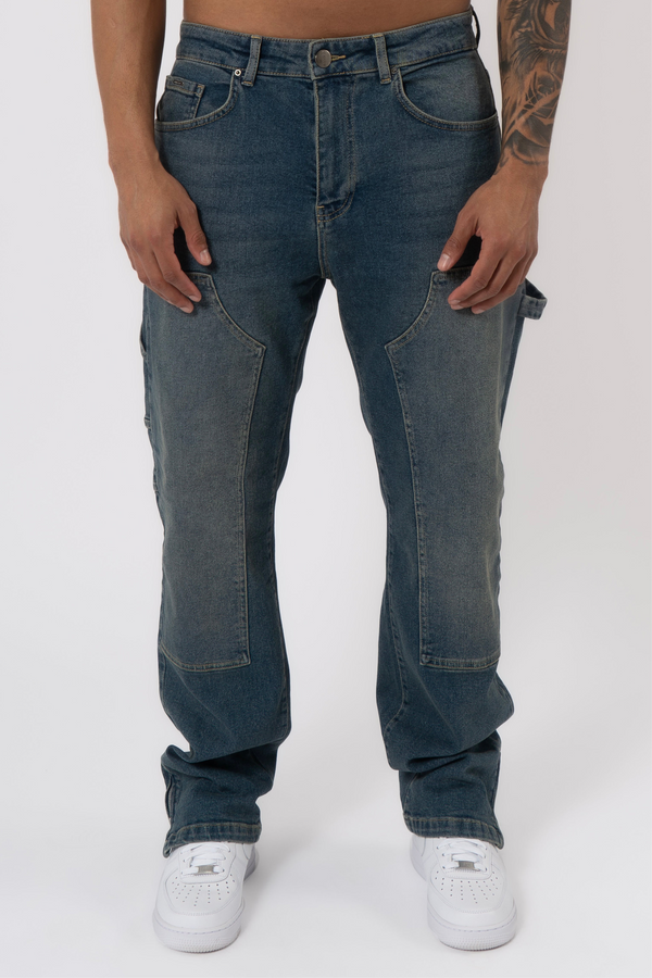 Carpenter Denim Washed - Stone Blue - Emolos