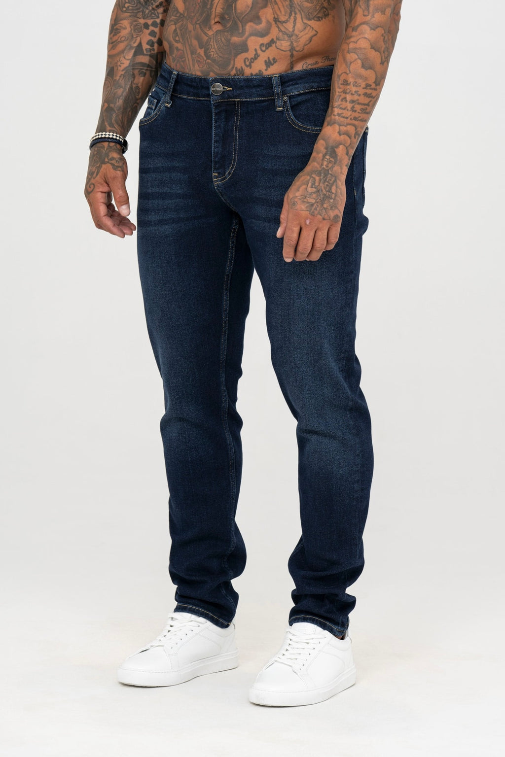 Slim Fit Jeans Washed -  Dark Blue - Emolos