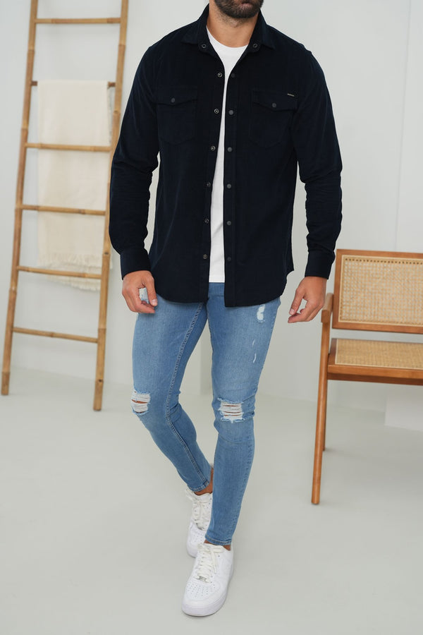 Premium Overshirt - Navy - Emolos