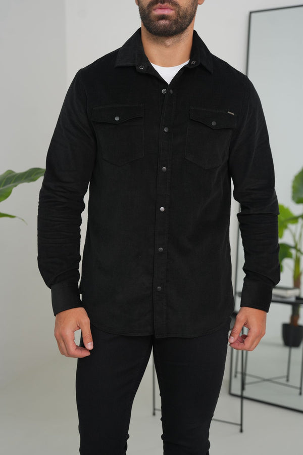 Premium Overshirt - Black - Emolos
