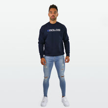 Load image into Gallery viewer, Navy Blue Sweatshirt With  Embossed Print