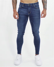 Load image into Gallery viewer, Dark Blue Spray on Jeans