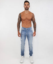Load image into Gallery viewer, Light Blue Skinny Jeans Small Repaired