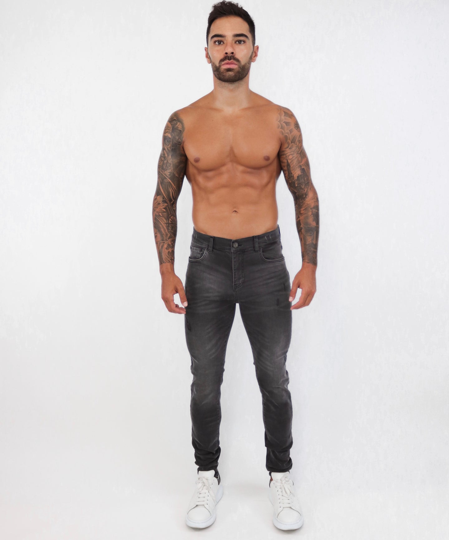 Grey Skinny Jeans Small Repaired