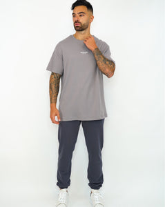 Oversize Grey T-shirt Embossed Print ürününün kopyası