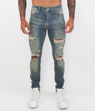 Load image into Gallery viewer, Tint Washed Skinny Jeans Repaired