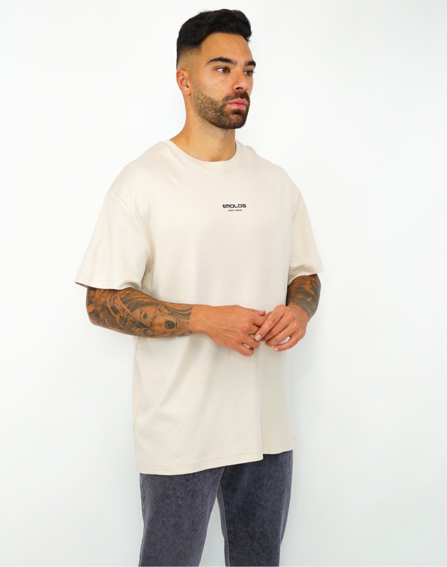 Oversized Embossed Graphic T-shirt