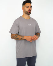 Load image into Gallery viewer, Oversize Grey T-shirt Embossed Print ürününün kopyası