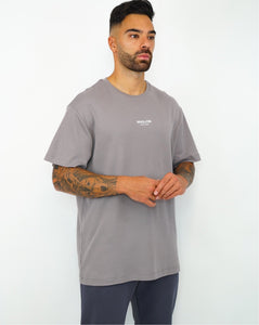 Oversize Grey T-shirt Embossed Print ürününün kopyası