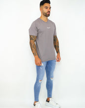 Load image into Gallery viewer, Regular Grey T-shirt  Embossed Print